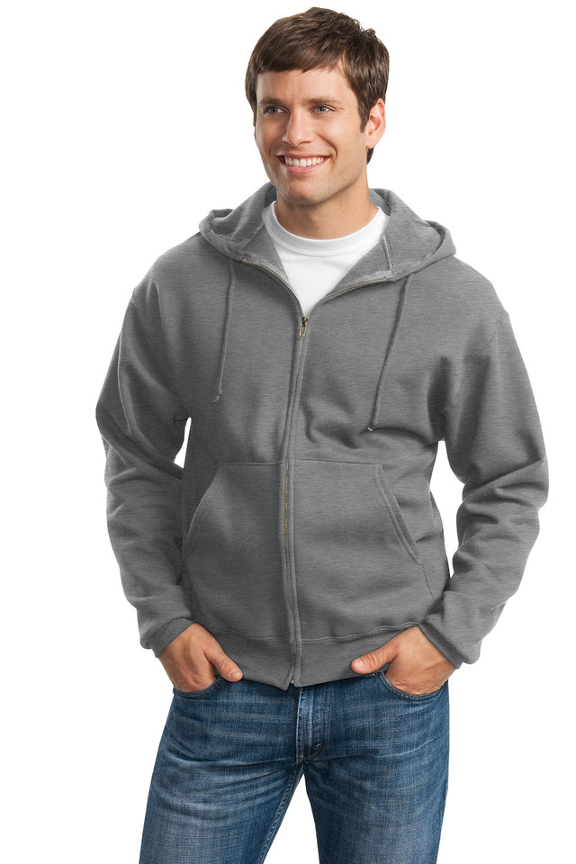 JERZEES Super Sweats NuBlend FullZip Hooded Sweatshirt 4999M