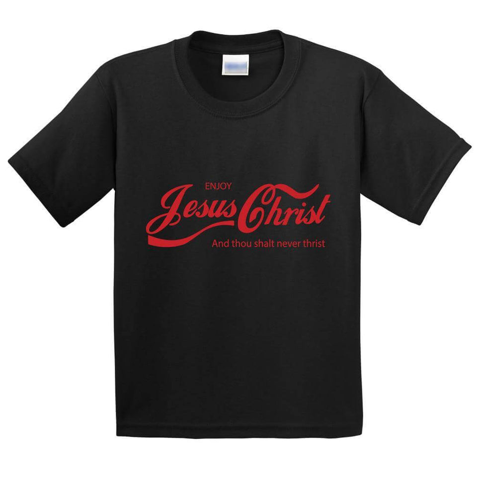 Enjoy Jesus Christ Printed T-Shirt for Kids - ApparelinClick