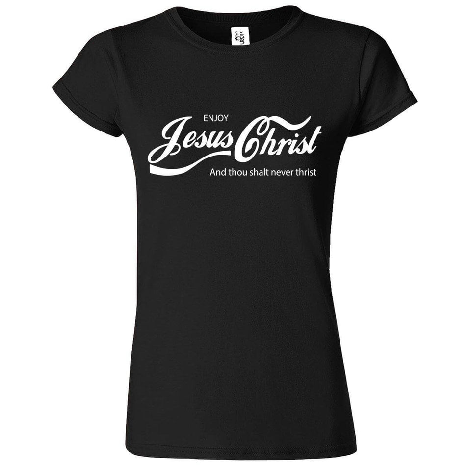 Enjoy Jesus Christ Printed T-Shirt for Women's - ApparelinClick