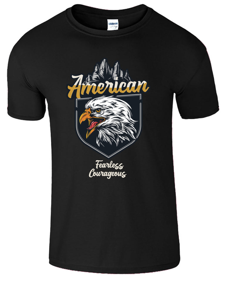 American Fearless Courageous Men's T-Shirt