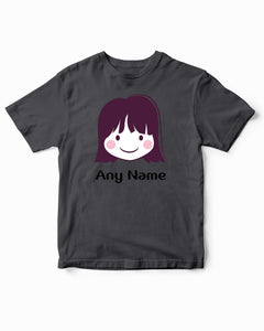 Personalized Custom Girl Face Funny Kids T-Shirt