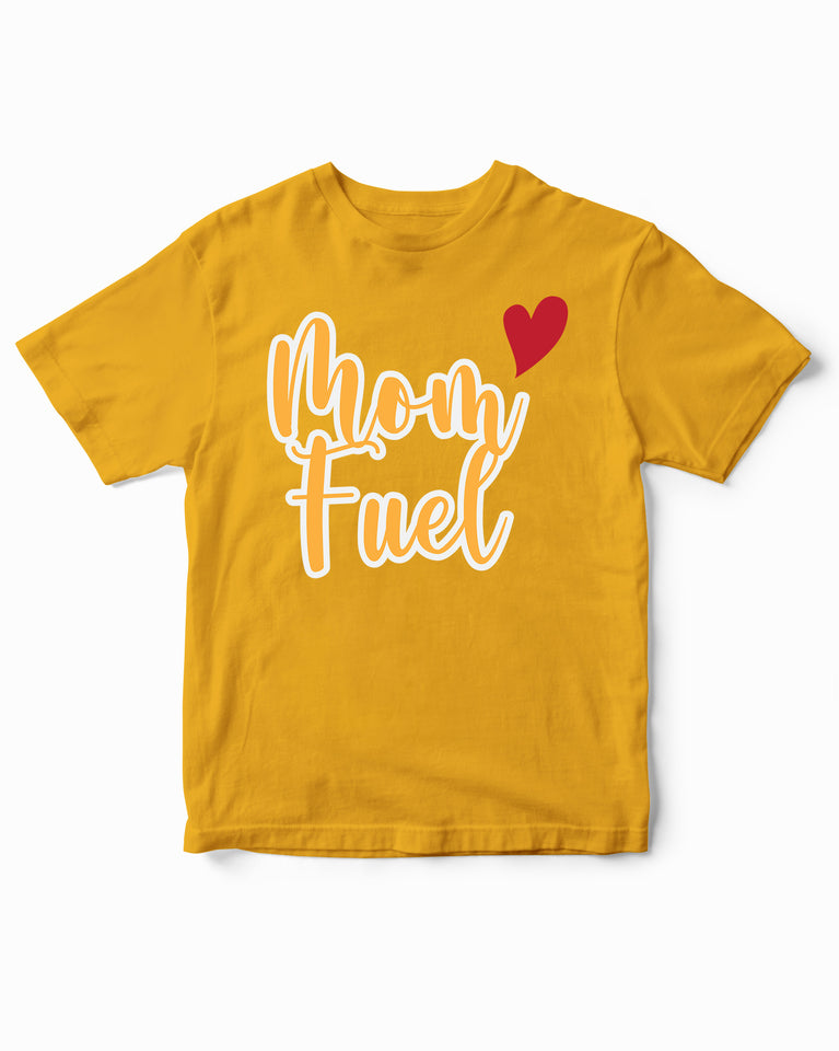 Mom Fuel Heart Happy Mothers Day Kids T-Shirt
