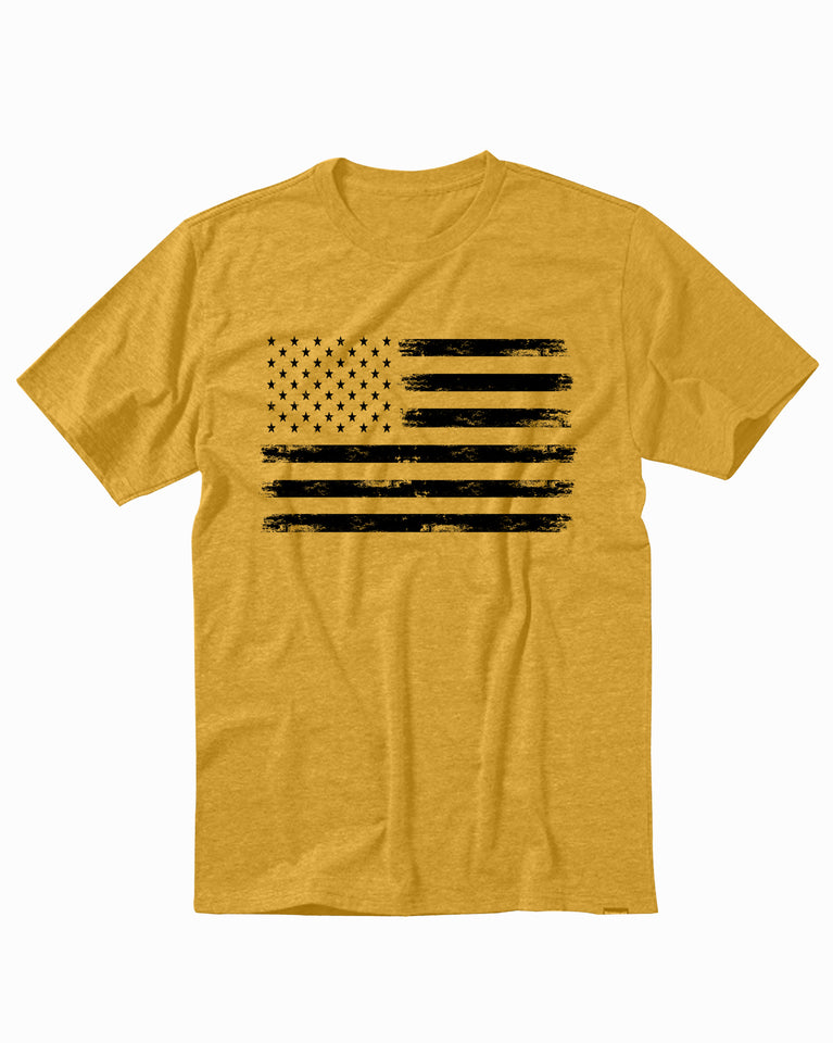 USA Distressed Flag American Patriotic Men's T-Shirt