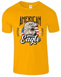 American Eagle Face 4th Of July Funny Men's T-Shirt
