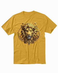 Angry Golden Lion Animal Face King Men's T-Shirt