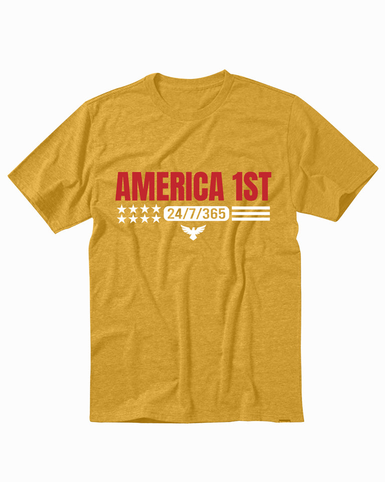 America 1st Eagle Patriotic Funny Men's T-Shirt