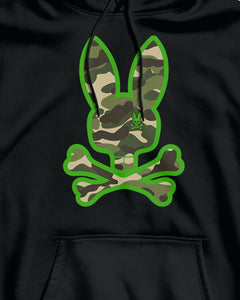Camo Bone Rabbit Camouflage Funny Short Sleeve Hoodie