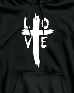 Jesus Cross Love Religious Christian Faith Hoodie