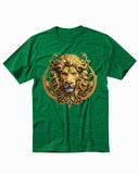 Angry Golden Lion Animal Face King Men's T-Shirt