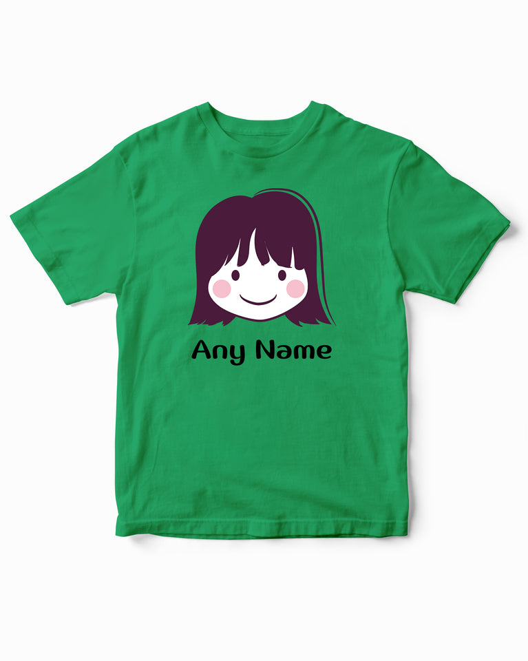 Personalized Custom Girl Face Funny Kids T-Shirt