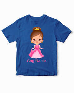 Personalized Princess Girl Kids T-Shirt