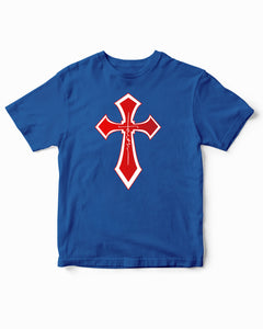 Faith Cross Religious Christian Kids T-Shirt
