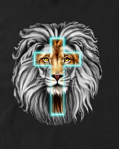 Lion Jesus Cross Sarcastic Patriotic Kids T-Shirt