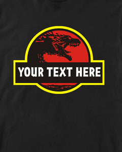 Personalized Dinosaur Custom Name Graphic Kids T-Shirt