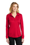 Port Authority Ladies Silk Touch  Performance Long Sleeve Polo L540LS