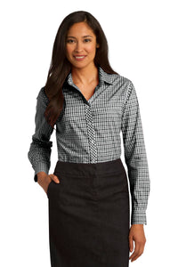 Port Authority Ladies Long Sleeve Gingham Easy Care Shirt L654
