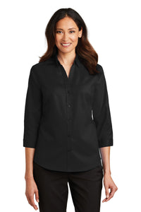 Port Authority Ladies 3/4Sleeve SuperPro Twill Shirt L665