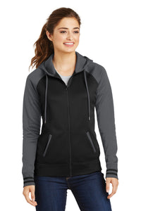 Sport-Tek Ladies Sport-Wick Varsity Fleece Full-Zip Hooded Jacket LST236