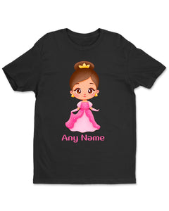 Personalized Princess Girl Womens T-Shirt