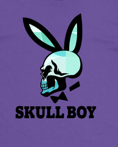 Skull Boy Skeleton Face Funny Womens T-Shirt