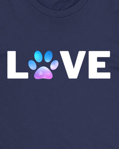 Dog Paw Love Sarcastic Funny Womens T-Shirt