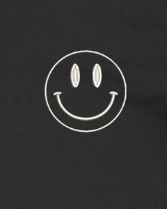 Embroidered Smiley Face Funny Womens T-Shirt