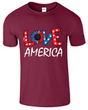 Love America Independence Day 4th Of July Men's T-Shirt