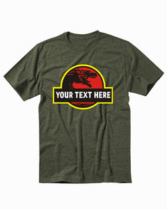 Personalized Dinosaur Custom Name Graphic Men's T-Shirt