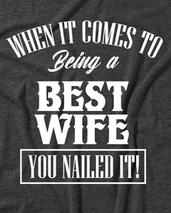 Best Wife Sarcastic Funny Men's T-Shirt