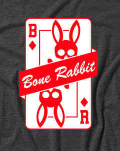 Bone Rabbit Spade Card Happy Easter Men's T-Shirt