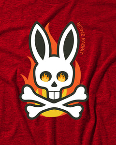 Bone Rabbit Fire Happy Easter Men's T-Shirt