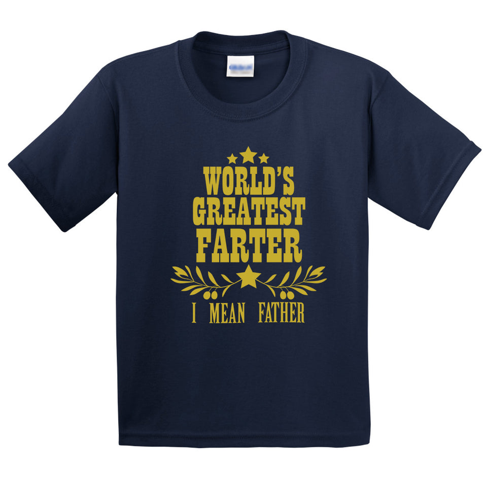 World Greatest Farter Funny T-Shirt for Kids.