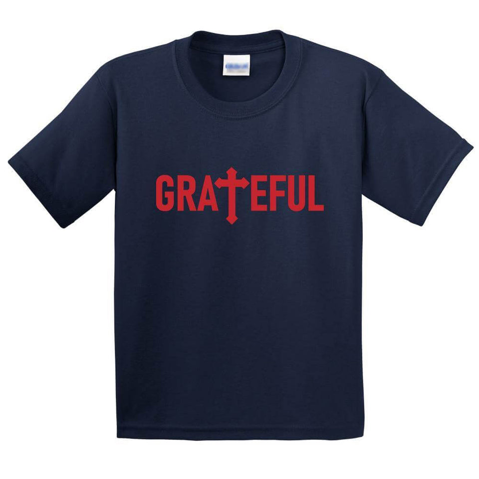 Gratefull Religious Printed T-Shirt for Kids - ApparelinClick