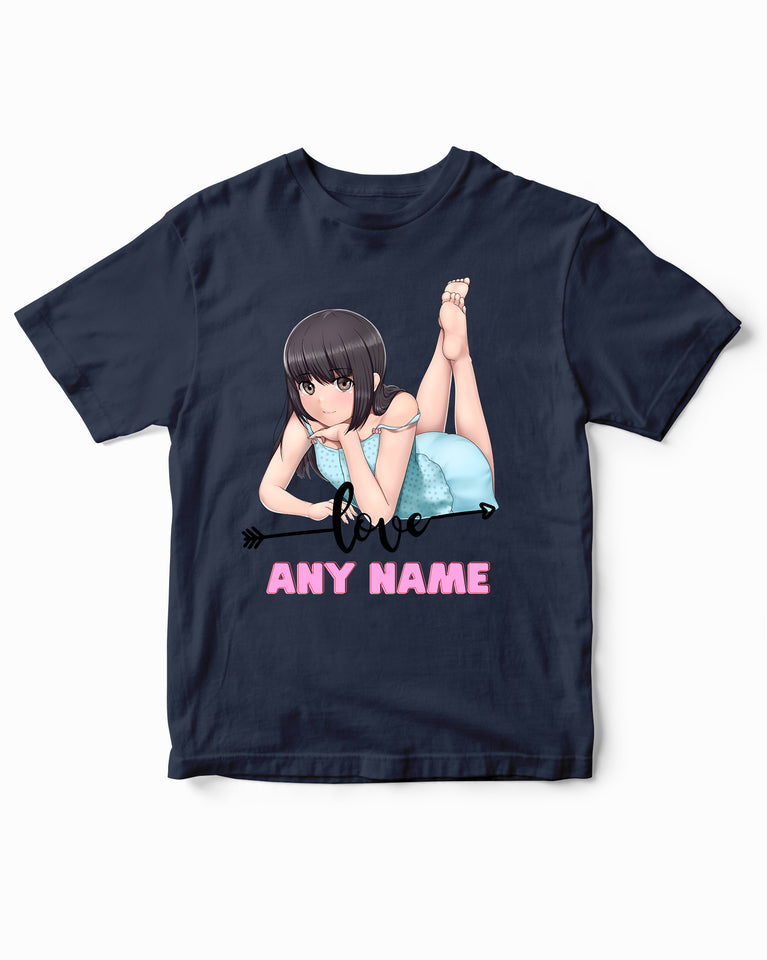 Personalized Custom Love Girl Kids T-Shirt