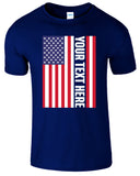 Customize Personalized USA Flag Men's T-Shirt