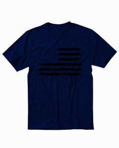 USA Distressed Flag American Patriotic Men's T-Shirt