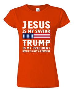 Jesus Independence Day 4th Of July Womens T-Shirt
