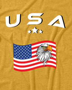 Patriotic American Eagle Flag 4th Of July Men's T-Shirt