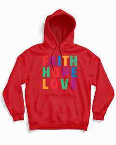 Faith Hope Love Jesus Christian Hoodie
