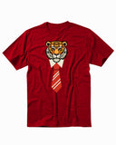Tiger With Tie Sarcastic Graphic USA Men's T-Shirt