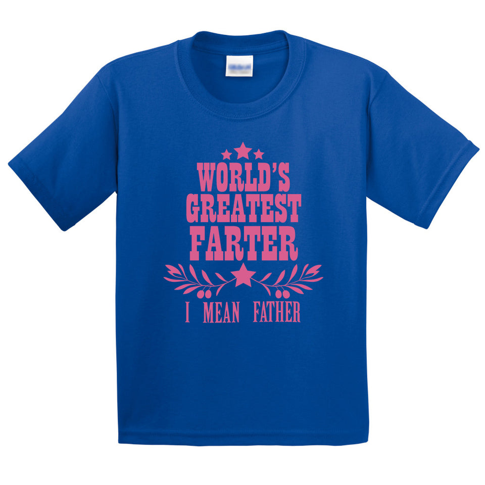 World Greatest Farter Funny T-Shirt for Kids.
