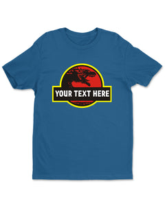Personalized Dinosaur Custom Name Graphic Womens T-Shirt