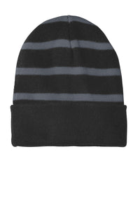 Sport-Tek Striped Beanie with Solid Band STC31