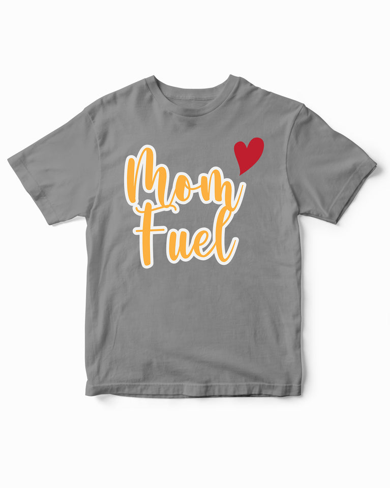 Mom Fuel Heart Happy Mothers Day Kids T-Shirt