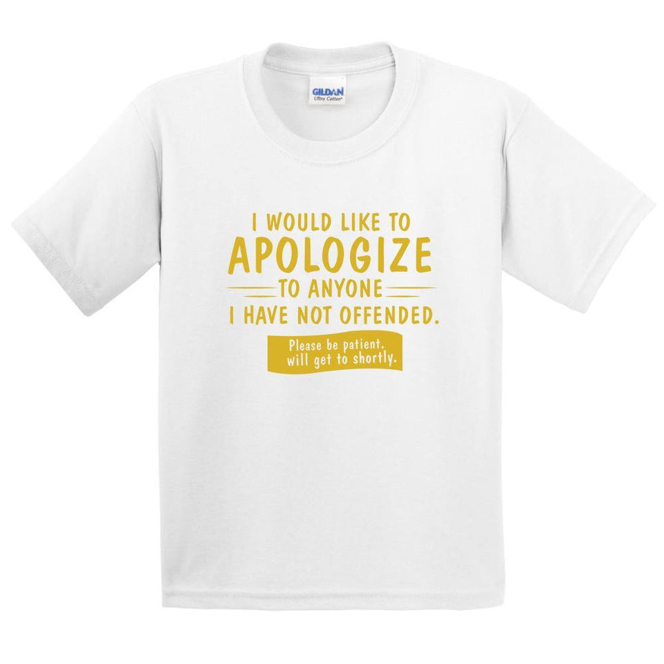 Apologize Logo Printed T-Shirt for Kids - ApparelinClick