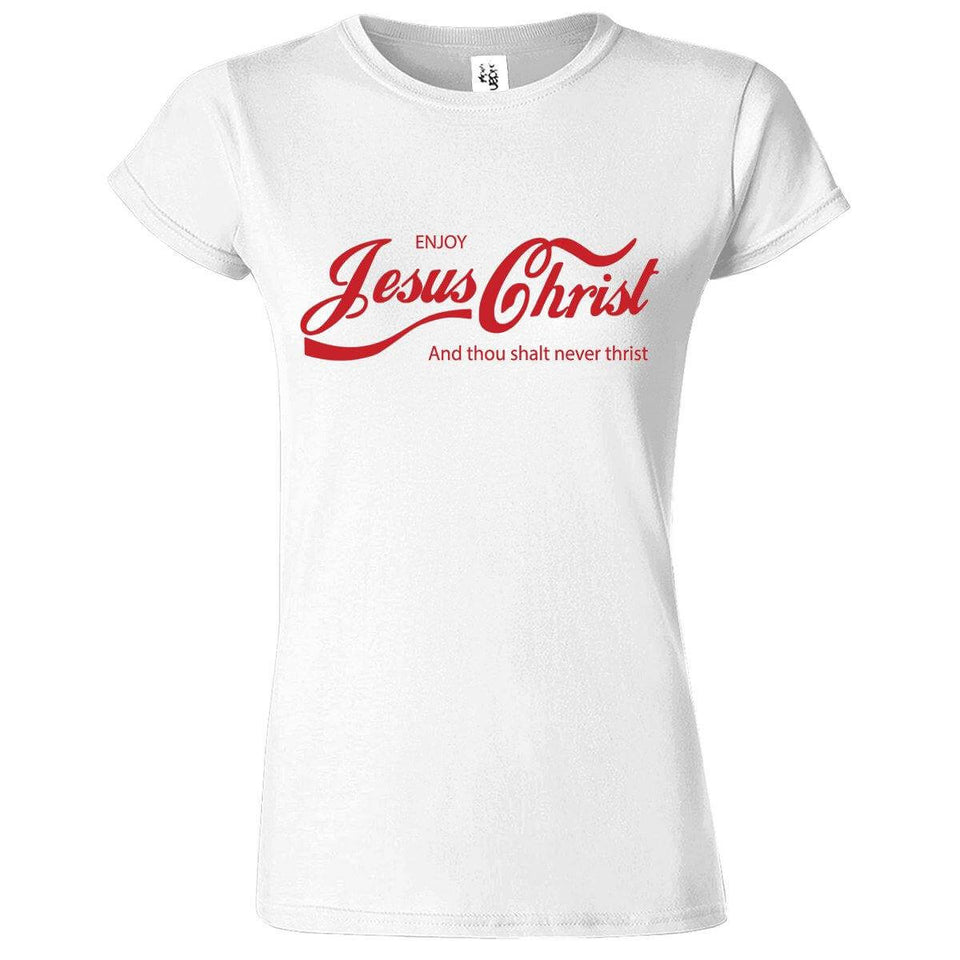 Enjoy Jesus Christ Printed T-Shirt for Women's - ApparelinClick