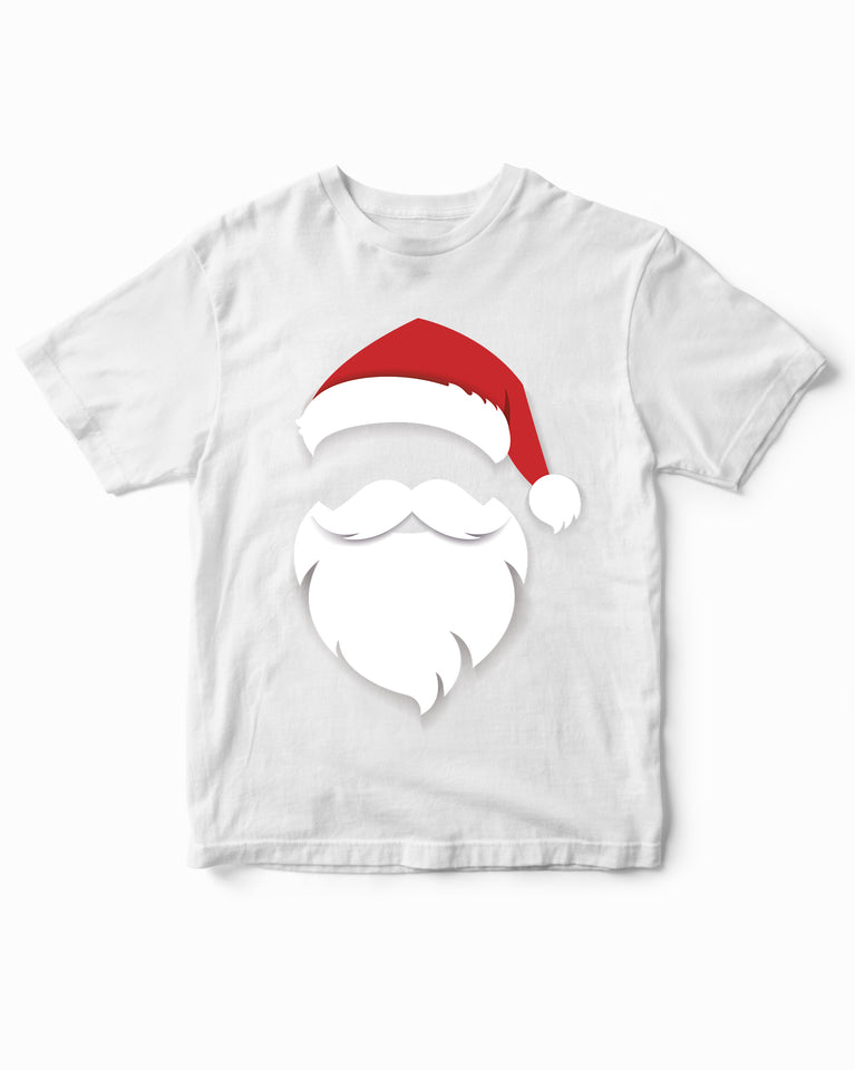 Santa Beard Sarcastic Happy Christmas Kids T-Shirt