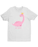 Personalized Cute Dinosaur Short Sleeve Womens T-Shirt