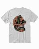 Snake With Skull Funny Men's T-Shirt