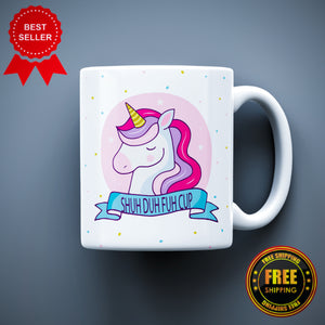 Unicorn Funny Printed Ceramic Mug - ApparelinClick